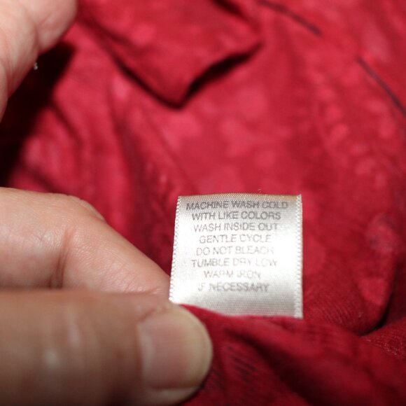 C.J. Banks 100% Cotton Printed Corduroy Shacket in Fall Colors SIze M - Picture 8 of 10